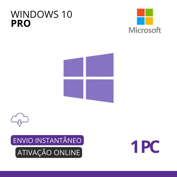 Microsoft Windows 10 Pro – 32 / 64 Bits – ESD
