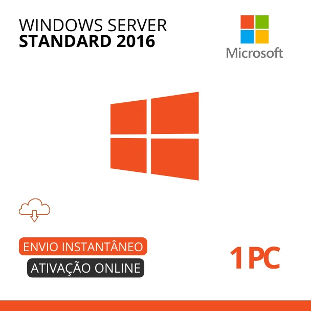 Microsoft Windows Server 2016 Standard– (Download) + Nota Fiscal