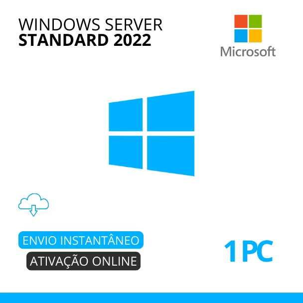 Microsoft Windows Server 2022 Standard – (Download) + Nota Fiscal