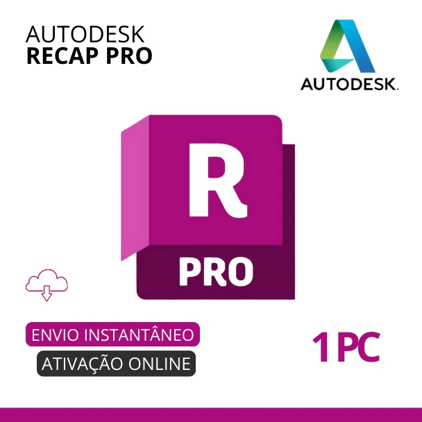Autodesk Recap Pro | Licença Original Assinatura de 01 Ano