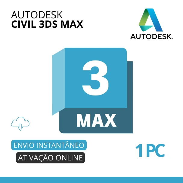 Autodesk 3DS Max | Licença Original Assinatura de 01 Ano