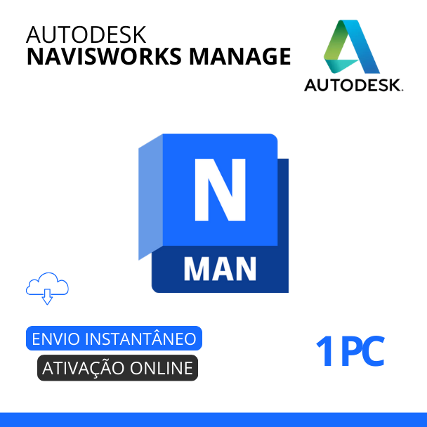 Autodesk Navisworks Manage - Licença Original Assinatura de 01 Ano